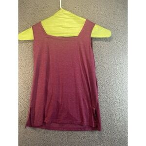 Xieerduo  Tank‎ Top Women's Size Large Burgundy Sleeveless Blouse Stretch